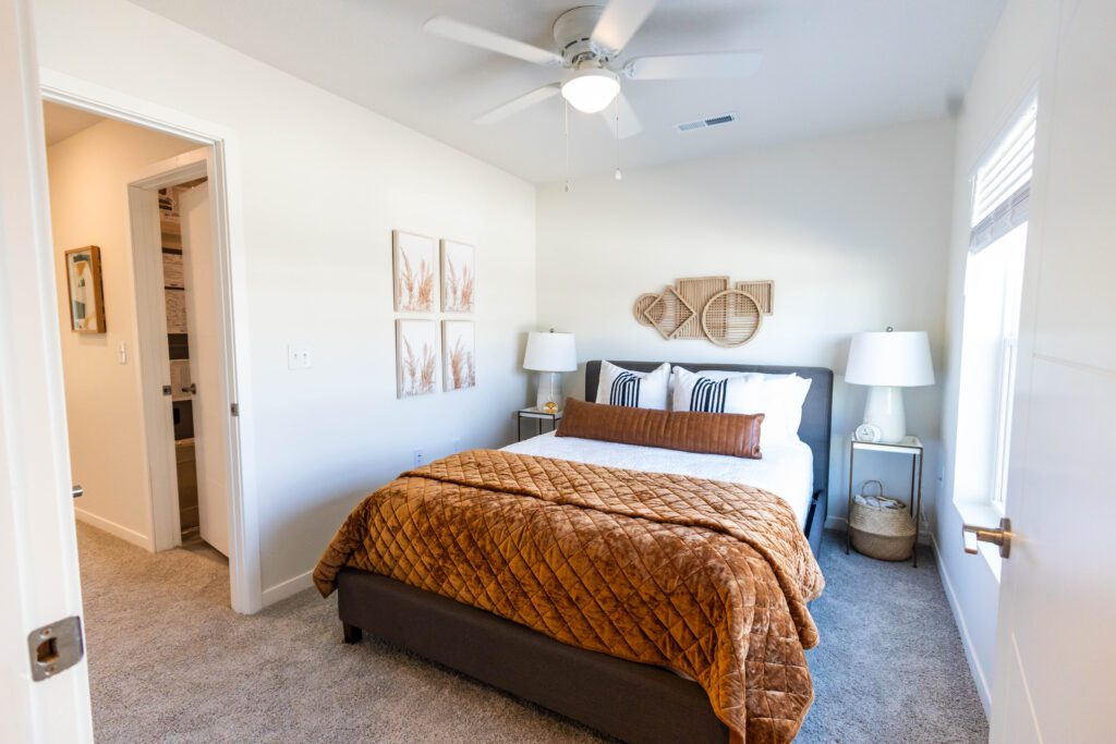 Interior view of Forge65 bedroom space