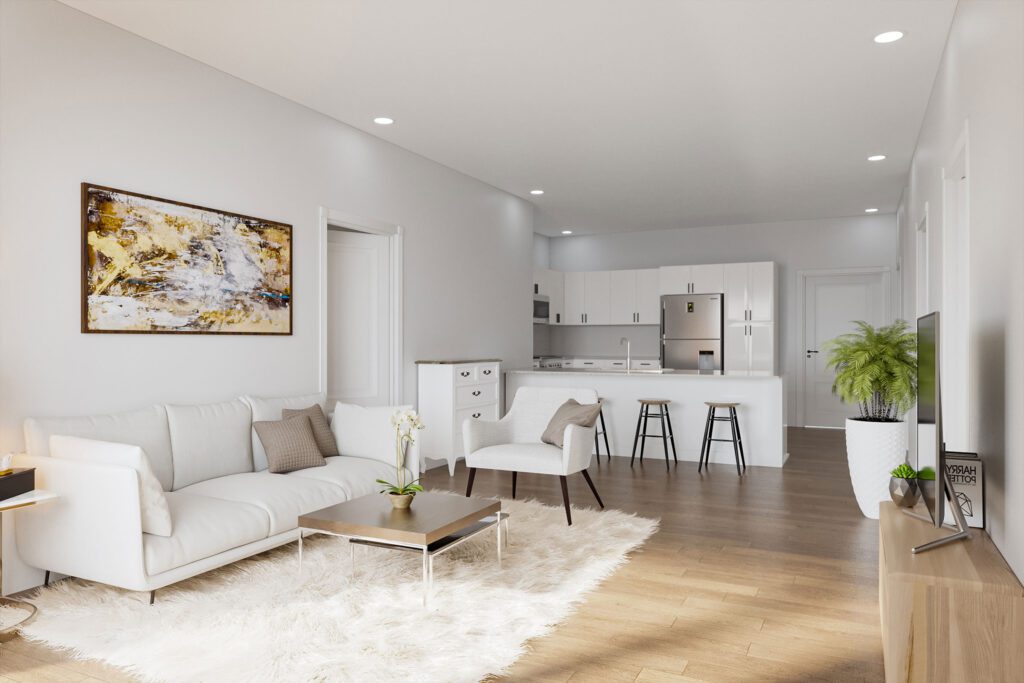 Interior of Forge65 living space